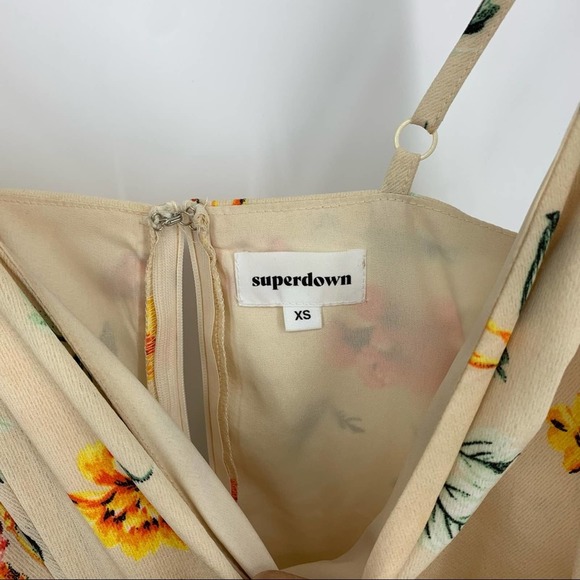 superdown Gianni Ruffle Mini Floral Summer Dress - Picture 8 of 9